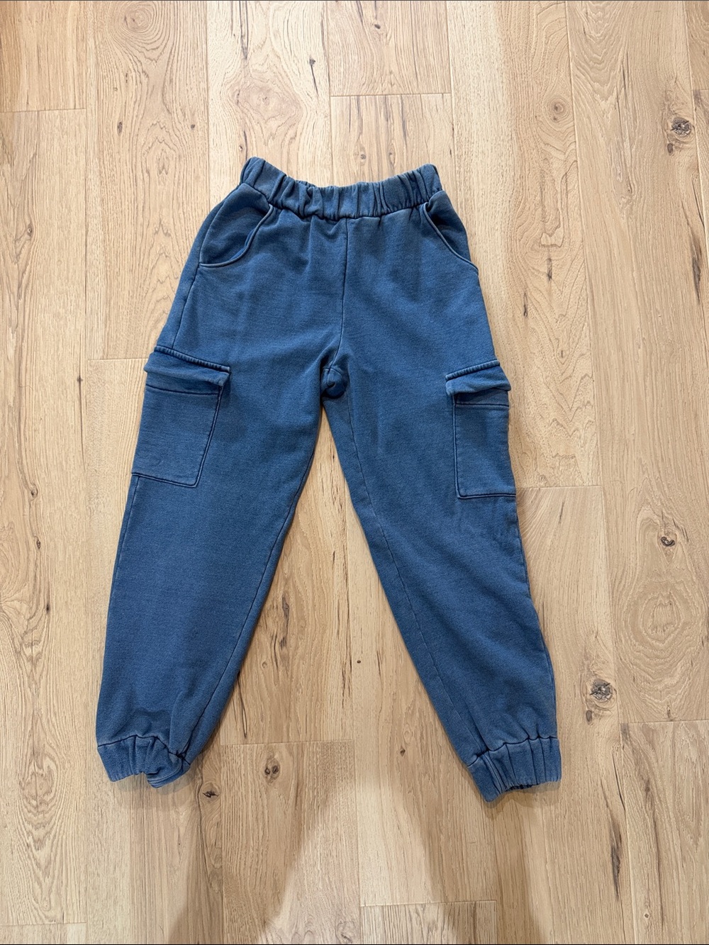 Express Women's Slate Blue Cargo Jogger Pants